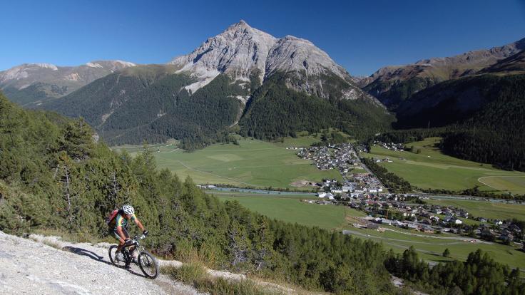 Mini-Transalp - pro, I der Abfahrt nach La Punt